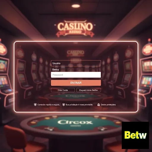 Tela de login do site betw para acesso seguro aos serviços