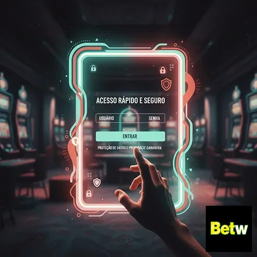 Imagem da plataforma betw mostrando acesso rápido e seguro.