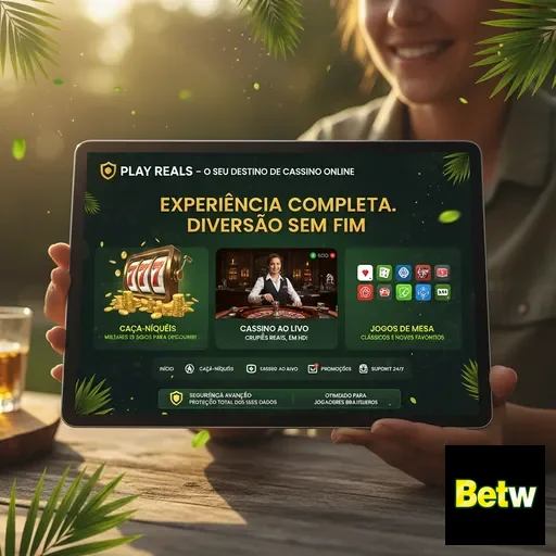 Interface da betw mostrando jogos e suporte VIP personalizado.