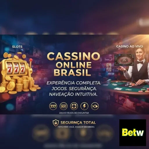 Cassino online Brasil no site betw com slots visíveis.