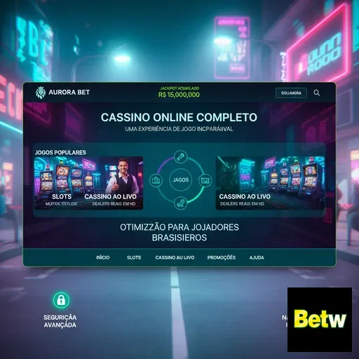 Interface do cassino online Betw com jogos VIP acessíveis.