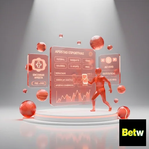 Interface da betw mostrando apostas esportivas interativas.