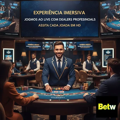 Jogos ao vivo na plataforma VIP da betw, com dealers profissionais.