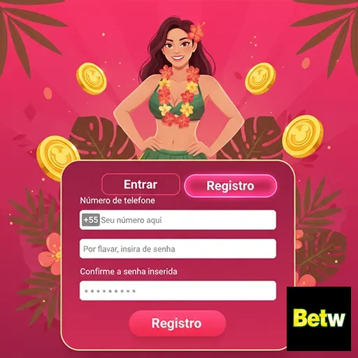 Jogadora em fundo tropical, destacando serviços VIP na betw.