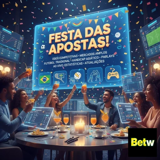 Reunião de pessoas celebrando em jogos ao vivo no site betw