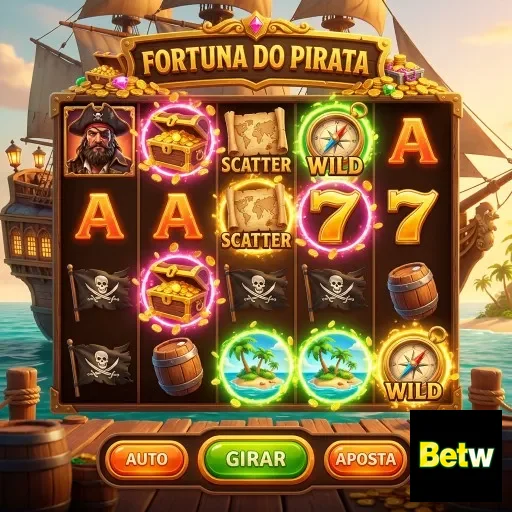 Slot 'Fortuna do Pirata' no site betw com gráficos vibrantes.