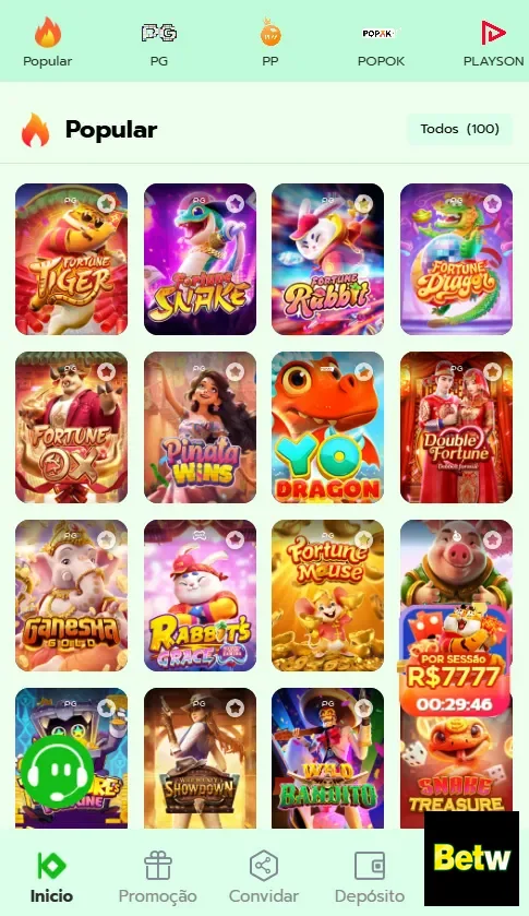 Slots variados disponíveis na betw com gráficos vibrantes.
