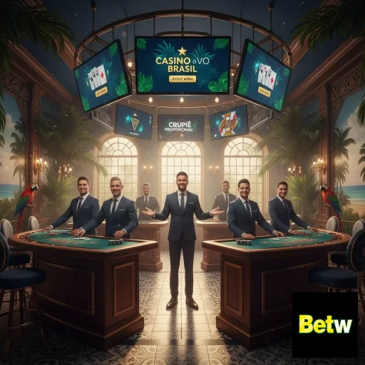 Homens em trajes formais em cassino VIP no betw.