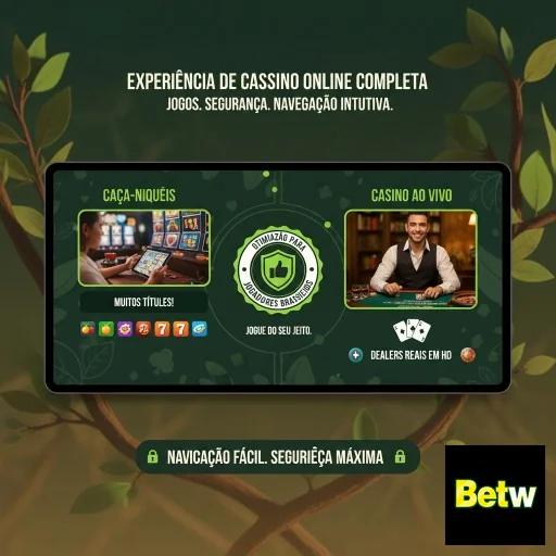 Jogador acessando serviços VIP na betw com jogos variados.